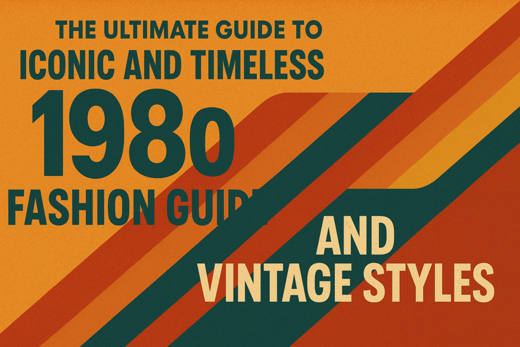 The Ultimate Guide to Iconic and Timeless 1980s Fashion and Vintage Styles